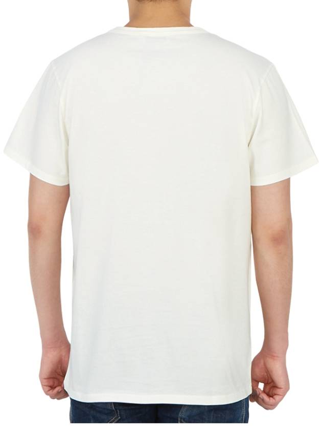 Parisian Logo Short Sleeve T-Shirt Latte - MAISON KITSUNE - BALAAN.
