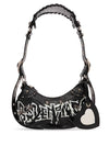 Le Cargol XS DIY Metal Lambskin Shoulder Bag Black - BALENCIAGA - BALAAN 2