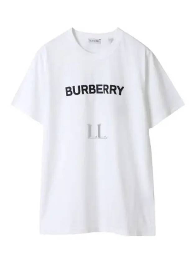 Logo Cotton Short Sleeve T-Shirt White - BURBERRY - BALAAN 2