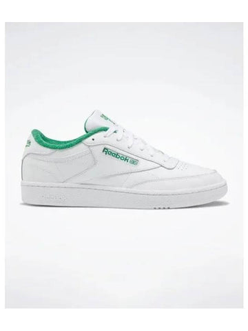 Club C 85 Low Top Sneakers White Glen Green - REEBOK - BALAAN 1