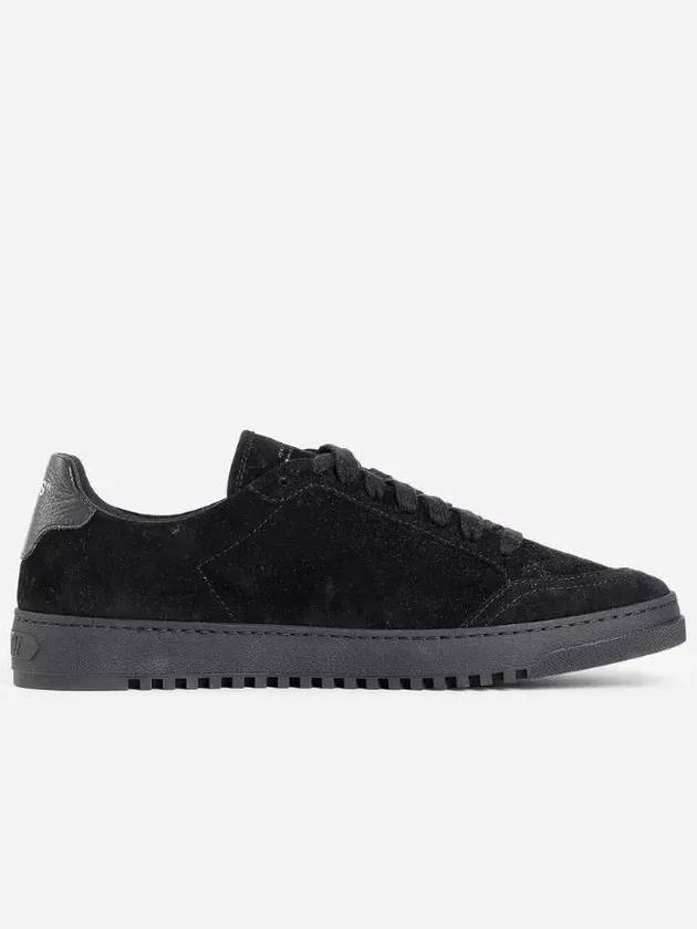 20 Arrow Logo Suede Low Top Sneakers Black - OFF WHITE - BALAAN 5