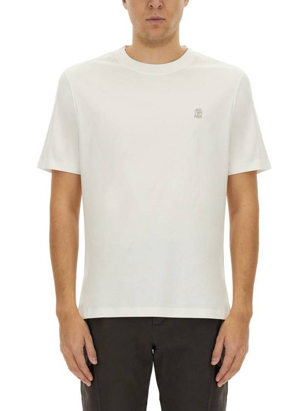 Brunello Cucinelli T-Shirt With Logo - BRUNELLO CUCINELLI - BALAAN 1