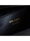 Triangle Logo Saffiano Tote Bag Black - PRADA - BALAAN 11