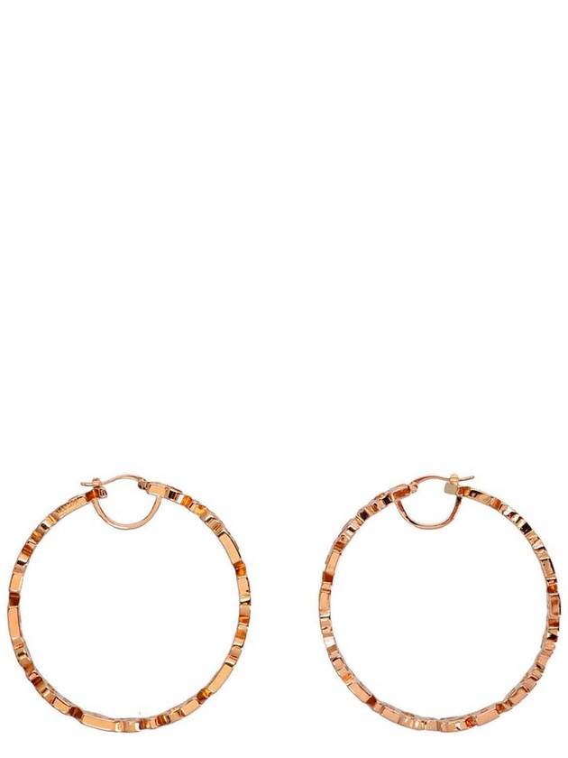 lettering logo earrings gold - VERSACE - BALAAN 3