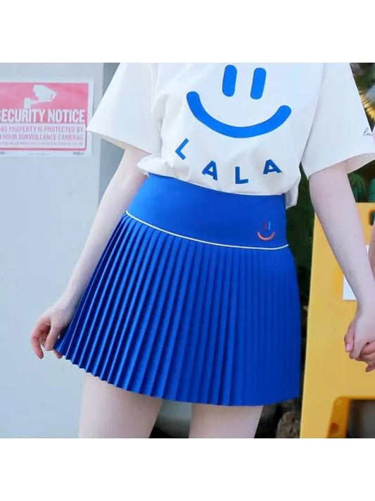 Pleats Skirt Pleats Skirt Blue - LALA SMILE - BALAAN 1