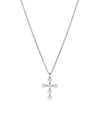 Insigne Pendant Round Cut Cross Rhodium Necklace Silver - SWAROVSKI - BALAAN 2