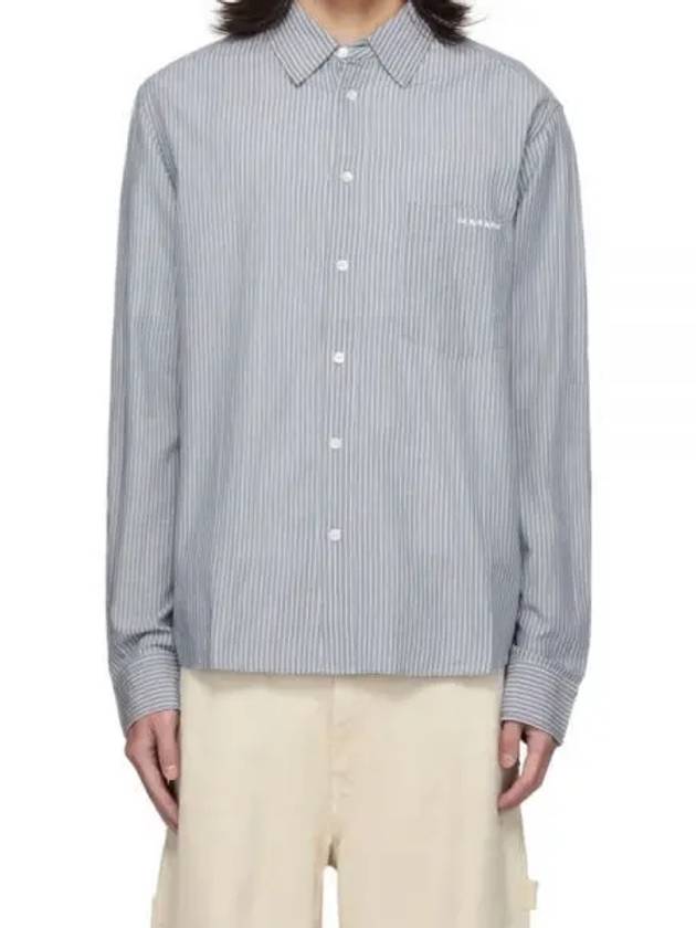 Jasolo Striped Long Sleeve Shirt Blue - ISABEL MARANT - BALAAN 2