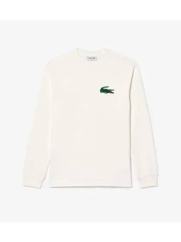 Men s Holiday Crew Neck Long Sleeve T Shirt OFFWHITE Off White - LACOSTE - BALAAN 1