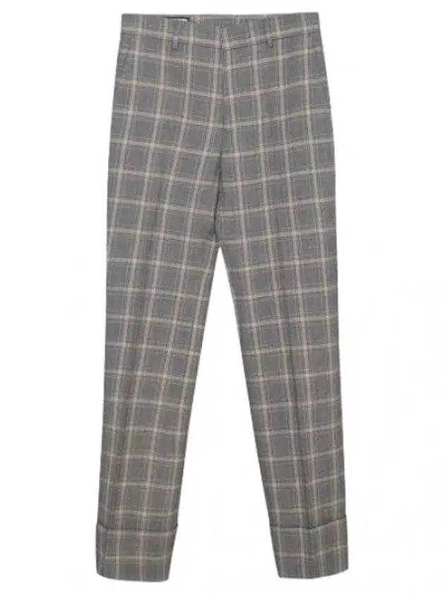 Prince Wales Wool Linen Pants Men s Slacks Suit - GUCCI - BALAAN 1