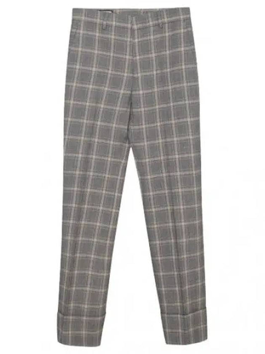 Prince Wales Wool Linen Pants Men s Slacks Suit - GUCCI - BALAAN 1