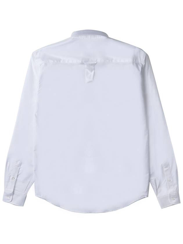 Maison Kitsune Men's Dressed Fox Patch Cotton Shirt KM00488WC2010 WH - MAISON KITSUNE - BALAAN 2