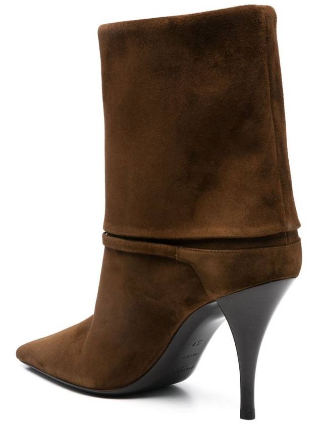 Niki Suede Ankle Boots Land - SAINT LAURENT - BALAAN 5