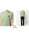 Logo Patch Cotton Short Sleeve T-Shirt Sage Green - STONE ISLAND - BALAAN 7