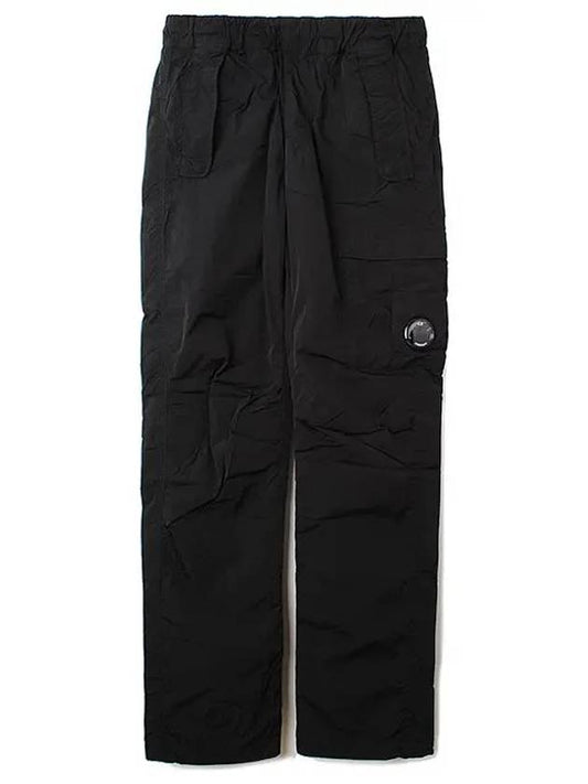 Men's Stretch Cargo Straight Pants Black - CP COMPANY - BALAAN.