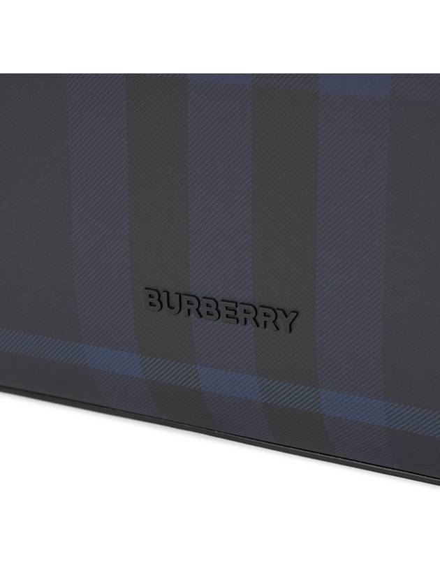 Slim Vertical Denny Tote Bag Navy - BURBERRY - BALAAN 8