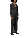 Stitch Detail Belted Jumpsuit Black - GANNI - BALAAN 4