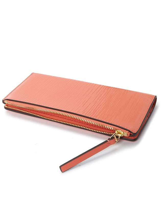 Robinson Zipper Slim Card Wallet Coral - TORY BURCH - BALAAN 5