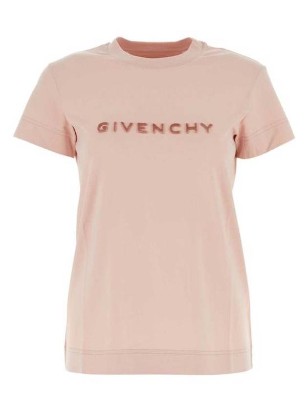 Cotton 4G Slim Fit Short Sleeve T-Shirt Pink - GIVENCHY - BALAAN 2