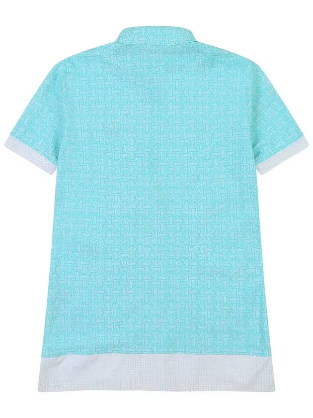 Printed Nylon Span Golf T-Shirt MINT - WHITEBALL - BALAAN 3