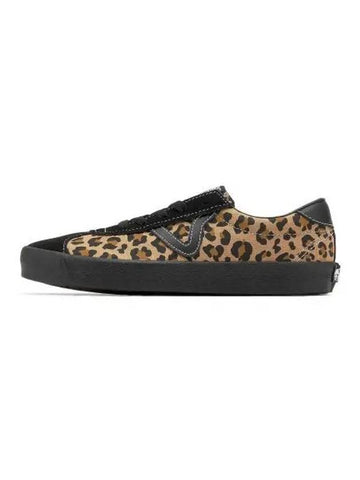 Sports Leopard Low Top Sneakers Brown - VANS - BALAAN 1