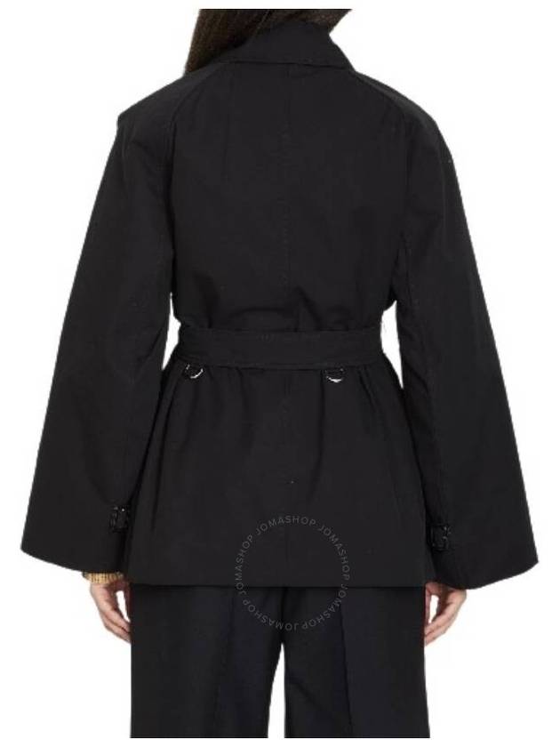 Tropical Gabardine Trench Jacket Black - BURBERRY - BALAAN 3