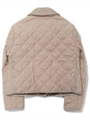 Corduroy Collar Diamond Quilted Jacket Soft Fawn - BURBERRY - BALAAN 3