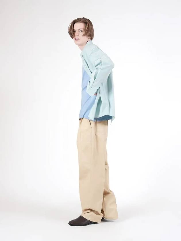 Unisex SCTPT two tuck banding cotton pants beige - CHANCE'S NOI - BALAAN 4