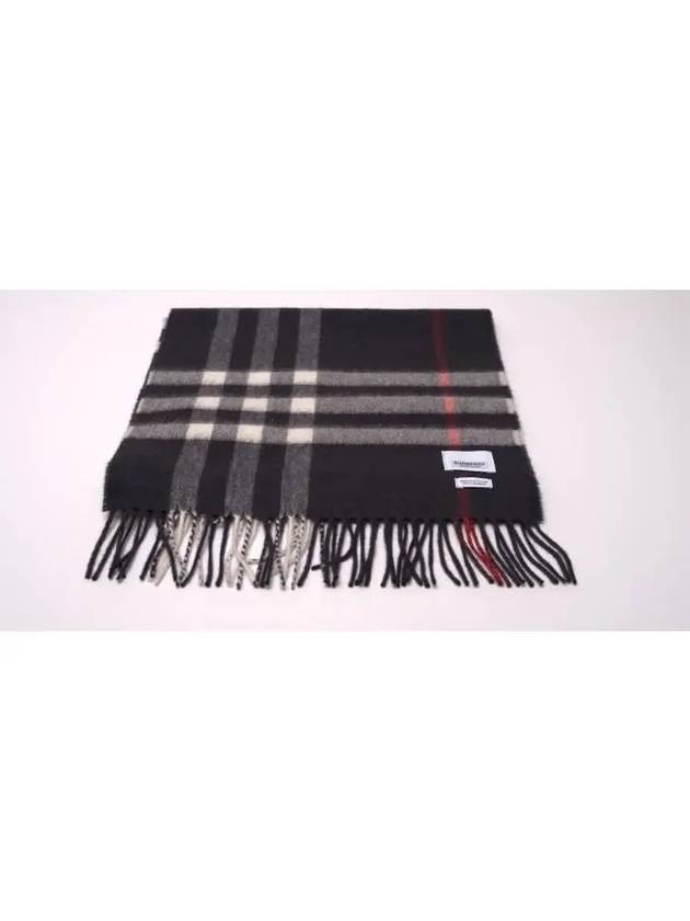 Classic Check Cashmere Scarf Grey - BURBERRY - BALAAN 2