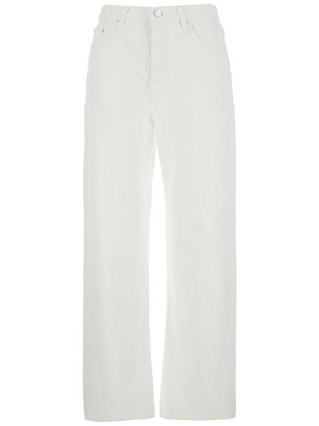 Twisted Seam Denim Straight Jeans Off White - TOTEME - BALAAN 2