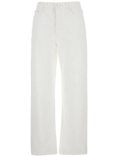 Twisted Seam Denim Straight Jeans Off White - TOTEME - BALAAN 2