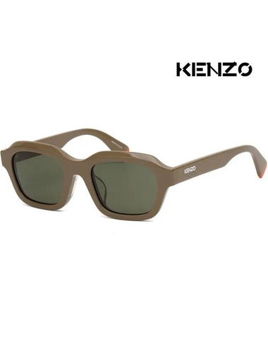 Sunglasses KZ40175F 57N Brown Horn Rim Asian Fit Square - KENZO - BALAAN 1