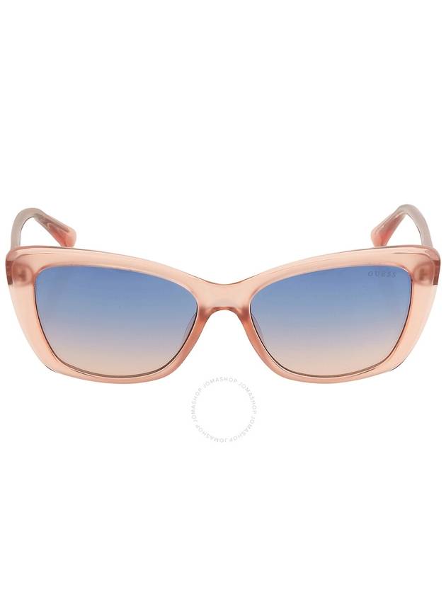 Guess Blue Gradient Cat Eye Ladies Sunglasses GU7774 74W 55 - GUESS - BALAAN 1