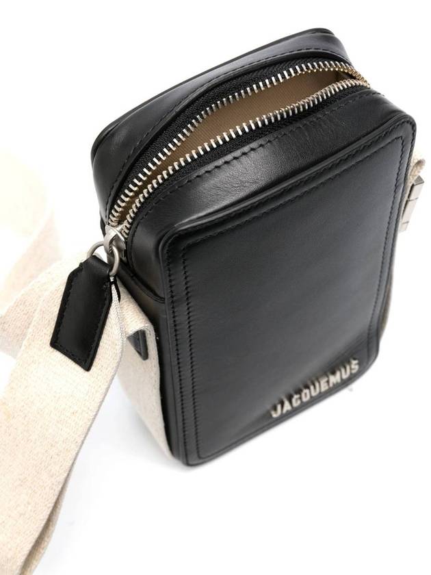 Le Cuerda Vertical Grosgrain Cross Bag Black - JACQUEMUS - BALAAN 4