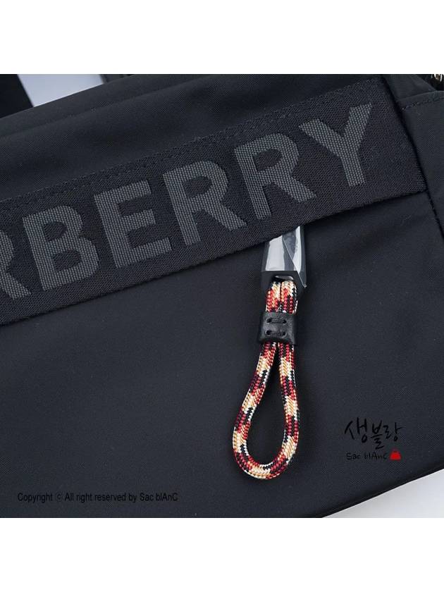 Logo Nylon Cross Bag Black - BURBERRY - BALAAN 5