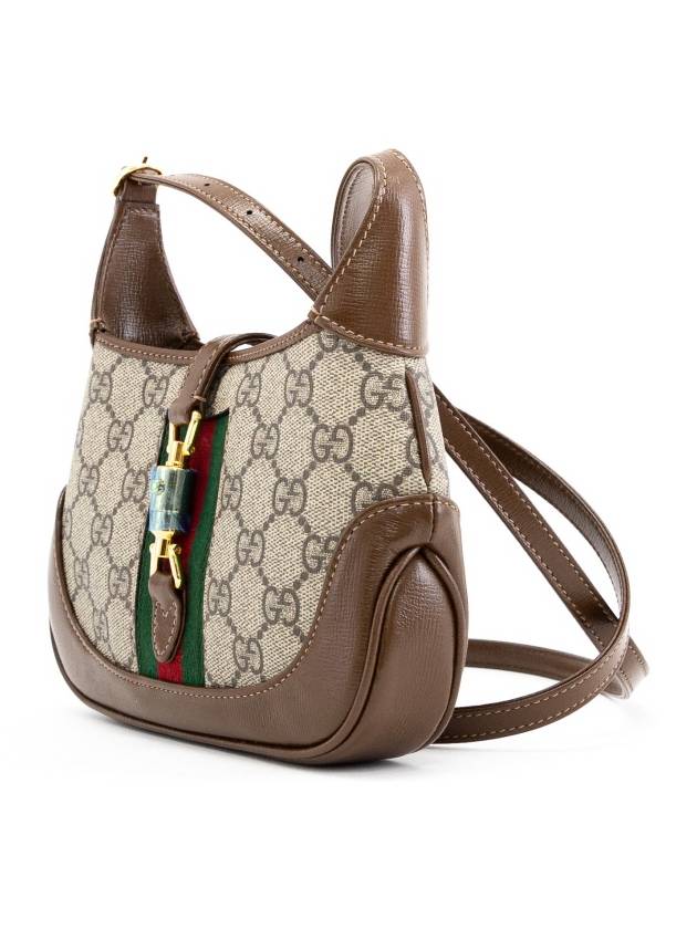 GG Supreme Mini Jackie 1961 Cross Bag Brown Beige - GUCCI - BALAAN 4