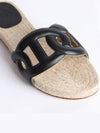 Famosa Espadrille Beige Black - HERMES - BALAAN 4