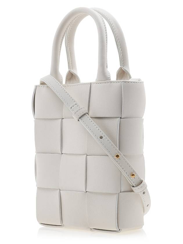 Cassette Mini Tote Bag White - BOTTEGA VENETA - BALAAN 3