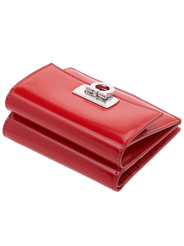 Ferragamo Women s Gancini Compact Bicycle Wallet 22 0434 FLAME RED 0760660 - SALVATORE FERRAGAMO - BALAAN 4