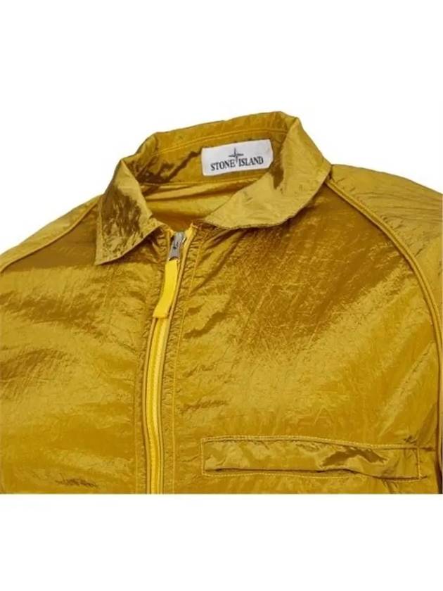 Nylon Metal Overshirt Zip-Up Jacket Yellow - STONE ISLAND - BALAAN 4