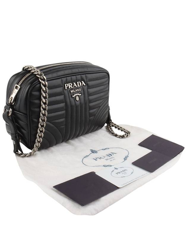 1BH083 Soft Calf Diagram Chain Cross Bag 33633Y - PRADA - BALAAN 8