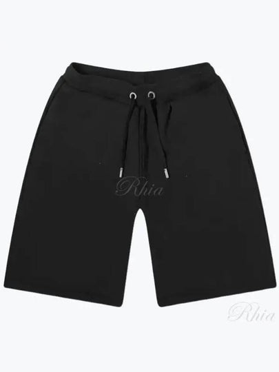 Organic Cotton Fleece Shorts Black - AMI - BALAAN 2