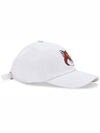 Large Fox Head Embroidered 6P Ball Cap White - MAISON KITSUNE - BALAAN 5