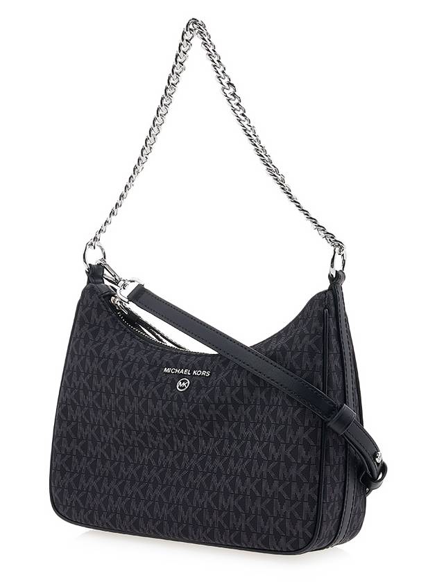 Jet Set Charm Logo Monogram Print Shoulder Bag Black - MICHAEL KORS - BALAAN 3