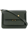 Saffiano Trunk Medium Shoulder Bag Green - MARNI - BALAAN 1