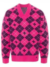 Jacquard Wool Knit Top Bright Pink - ACNE STUDIOS - BALAAN 2