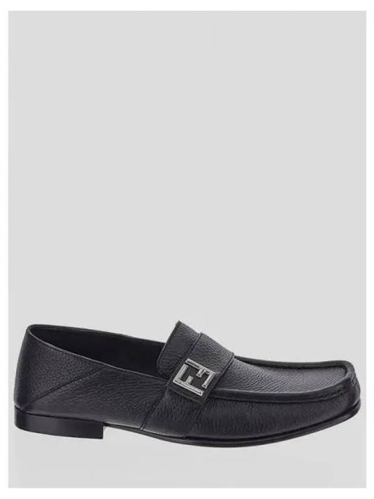 shoes FF Squared leather loafers 7D1648 AQ6K F0QA1 square leather loafers - FENDI - BALAAN 2