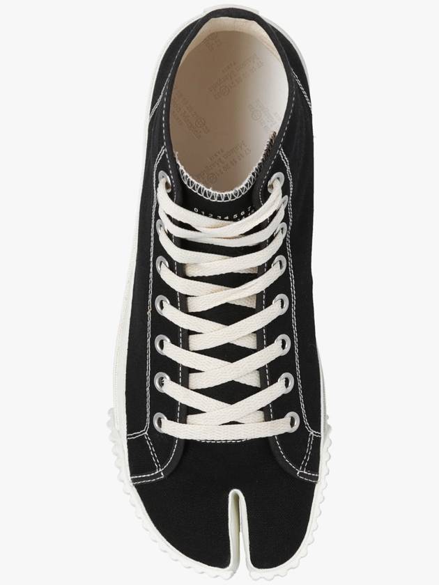 Tabi Split Toe High Top Sneakers Black - MAISON MARGIELA - BALAAN 7