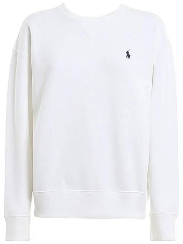 Embroidered Logo Pony Sweatshirt White - POLO RALPH LAUREN - BALAAN 2