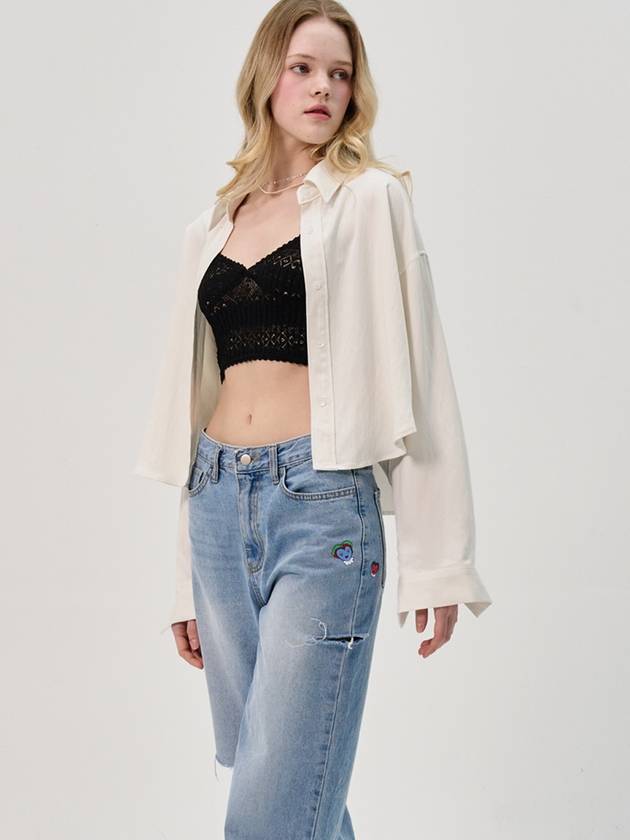 Blanche Rayon Crop Shirt_White - SORRY TOO MUCH LOVE - BALAAN 2