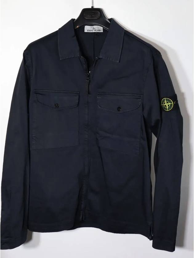 Compass Badge Zipped Jacket Orange Navy Blue - STONE ISLAND - BALAAN 3